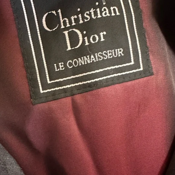 Vintage Christian Dior Le connoisseur Trench double breasted Coat Overcoat 40L - Picture 6 of 16